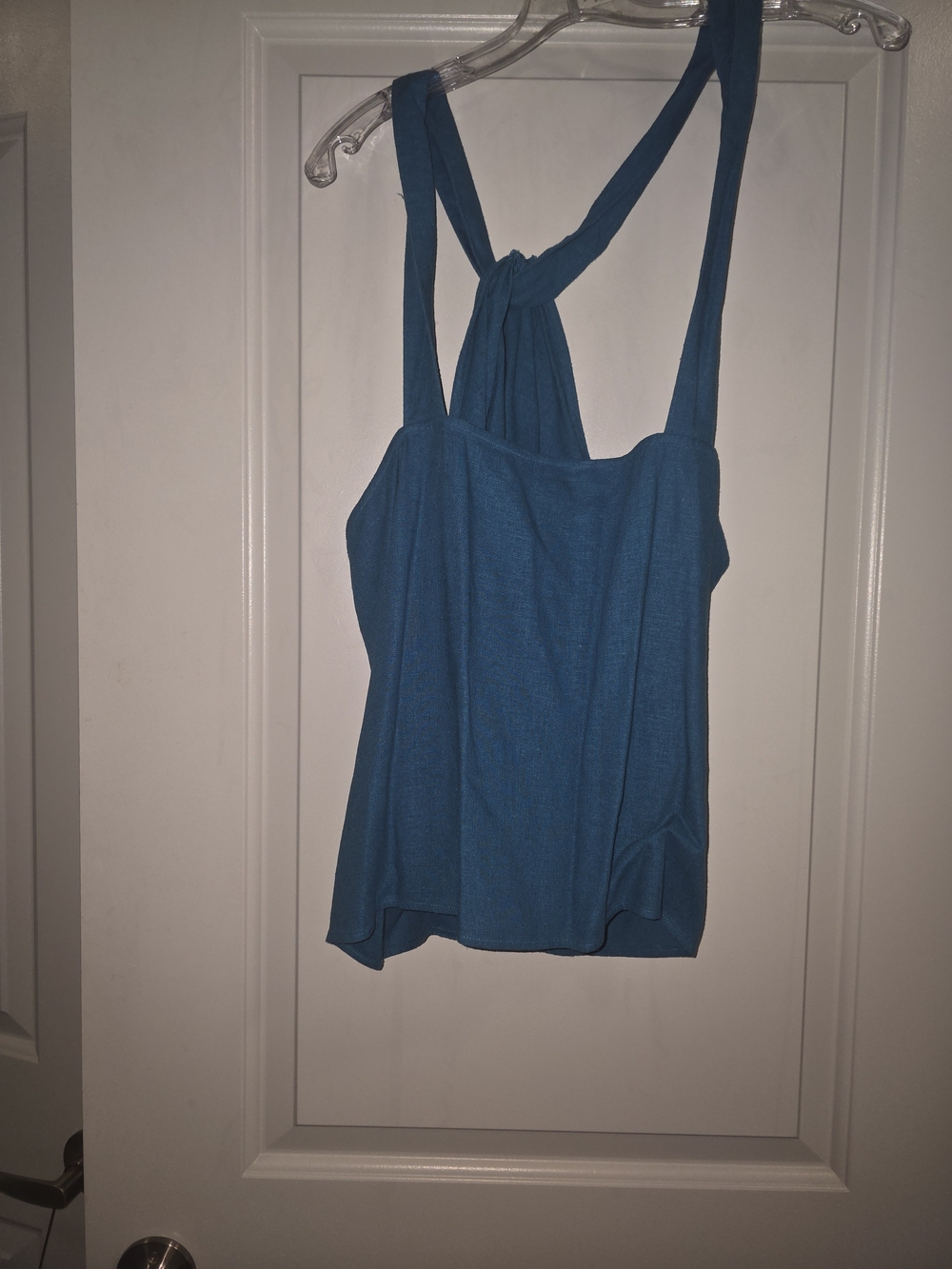 Banana Republic Teal Twist-Back Tank Top